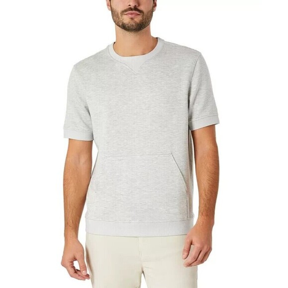 Kenneth Cole Men's Sweatshirt Novel-T Crew Neck Short Sleeve Top Gray  Small - Picture 1 of 4
